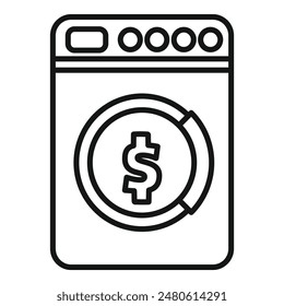 Conceptual illustration depicting money laundering using a washing machine as the metaphor