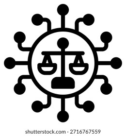 Ilustración conceptual de consideraciones éticas en inteligencia artificial.