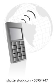 Conceptual illustration of global communication
