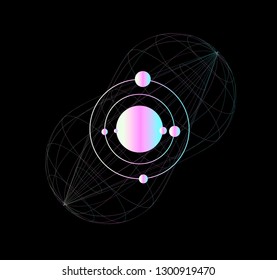 Conceptual illustration of quantum entanglement.