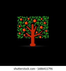 A conceptual illustration of a tree icon