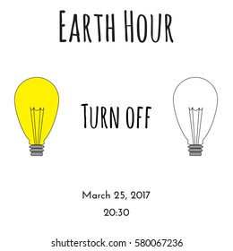 Conceptual illustration with two light bulbs