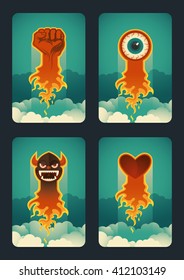 Conceptual illustrations set. Vector illustration.