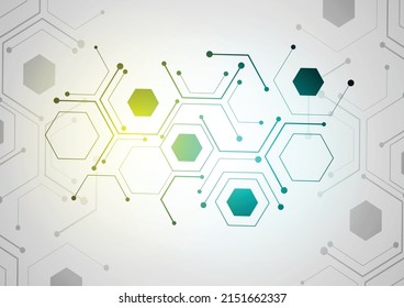 
Conceptual image behind digital circuit technology