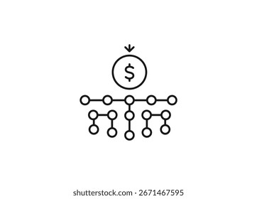 Una Imagen conceptual del Pago de dividendos adecuada para temas sobre ganancias financieras, ganancias del mercado de valores e ingresos corporativos.
