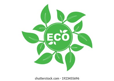 Conceptual image of a green energy and pollute.Ecology icons. Ecology icons set. Ecology icons flat. Ecology icons illustration. Cartoon flat illustration. Objects isolated on a background.