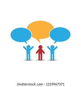 Conceptual image on the subject of interpersonal relationships in business