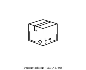 A conceptual image of a subscription box ideal for themes of e-commerce monthly services and curated product delivery.