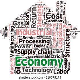  conceptual Industrial or Logistics text word cloud tagcloud 