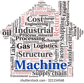  conceptual Industrial or Logistics text word cloud tagcloud 