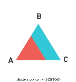 Conceptual Infographic Simple Traingle Chart Modern Stock Vector ...