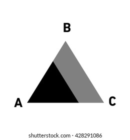 Conceptual Infographic Simple Traingle Chart Modern Stock Vector ...