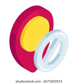 Icono de diseño isométrico conceptual sin ubicación
