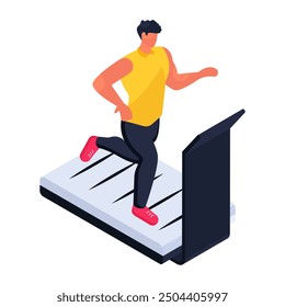 Ilustración de diseño isométrico conceptual de corredor 

