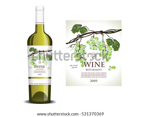 Conceptual label for white wine