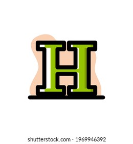 Conceptual Letter H Icon Vector Illustration Design eps10 great for any purposes