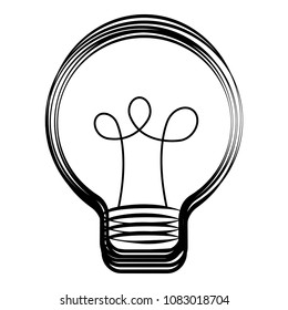 Conceptual lightbulb icon with a brain