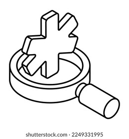 Konzeptuelles lineares Design-Symbol für medizinische Forschung 