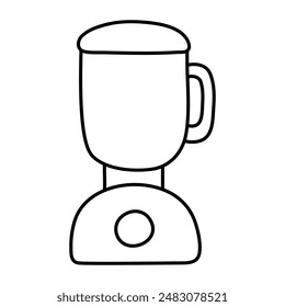 Conceptual linear design icon of mixer

