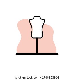 Conceptual Mannequin Icon Vector Illustration Design eps10