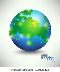 conceptual modern earth globe vector design