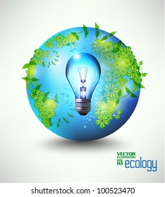 conceptual modern earth globe vector design