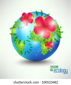 conceptual modern earth globe vector design