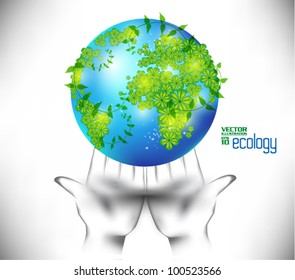 conceptual modern earth globe vector design