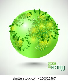 conceptual modern earth globe vector design
