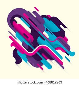 Conceptual modern style illustration with abstraction. Vector illustration.