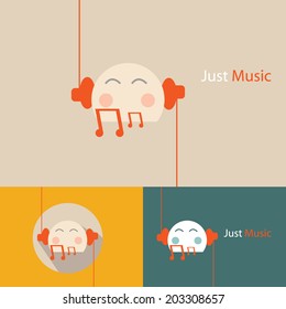 conceptual music design vector.