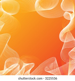 Conceptual netting frame over gradient background (Vector)