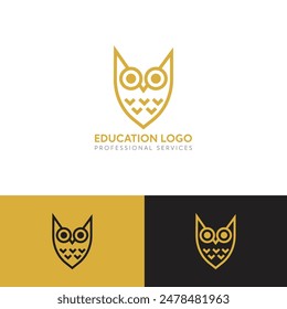 a conceptual owl design for education logo 