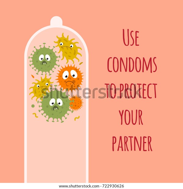 Conceptual Poster Condom Microbes Accessories Sex Stock Vector Royalty Free 722930626 3588