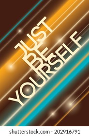 Conceptual poster with typography. Vector illustration.