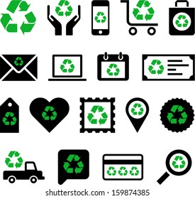 Conceptual Recycling icons