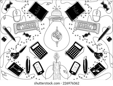 Conceptual representation of an idea or inspiration