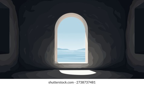 Una escena conceptual que
