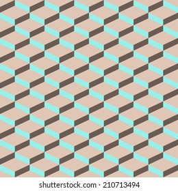 Conceptual seamless pattern. Abstract endless backdrop, with rhombus. Can be used for wallpaper, fills, web page background, surface textures. Easy to edit. Vector illustration - EPS10.