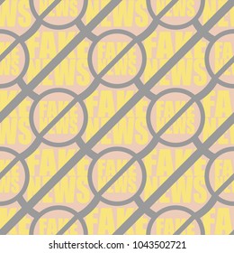 Conceptual seamless pattern with logo fake news. Global problems of humanity.