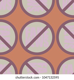 Conceptual seamless pattern with logo fake news. Global problems of humanity.