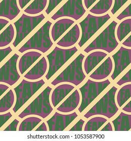 Conceptual seamless pattern with logo fake news. Global problems of humanity.