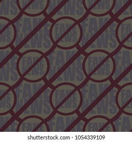 Conceptual seamless pattern with logo fake news. Global problems of humanity.
