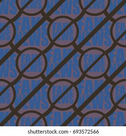 Conceptual seamless pattern with logo fake news. Global problems of humanity.