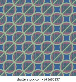 Conceptual seamless pattern with logo fake news. Global problems of humanity.