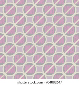Conceptual seamless pattern with logo fake news. Global problems of humanity.