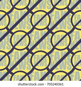 Conceptual seamless pattern with logo fake news. Global problems of humanity.