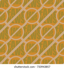 Conceptual seamless pattern with logo fake news. Global problems of humanity.