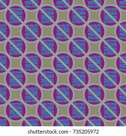 Conceptual seamless pattern with logo fake news. Global problems of humanity.