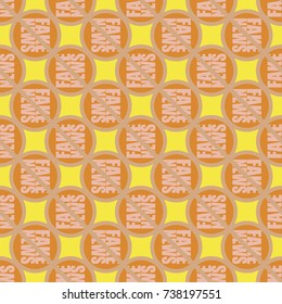 Conceptual seamless pattern with logo fake news. Global problems of humanity.